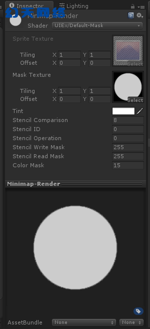 Unity uGui RawImage 渲染小地图