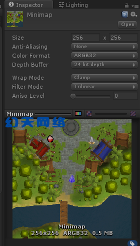 Unity uGui RawImage 渲染小地图