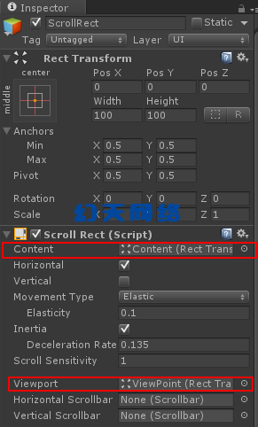 UGUI ScrollRect使用解析